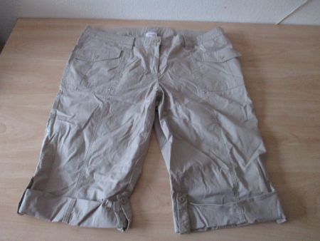 Leichte Baumwoll Stretch Sommerhose zum Krempeln Gr.50 Neu