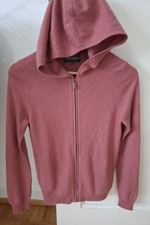pull à capuche zippée en cachemire 100% Eric Bompard, 