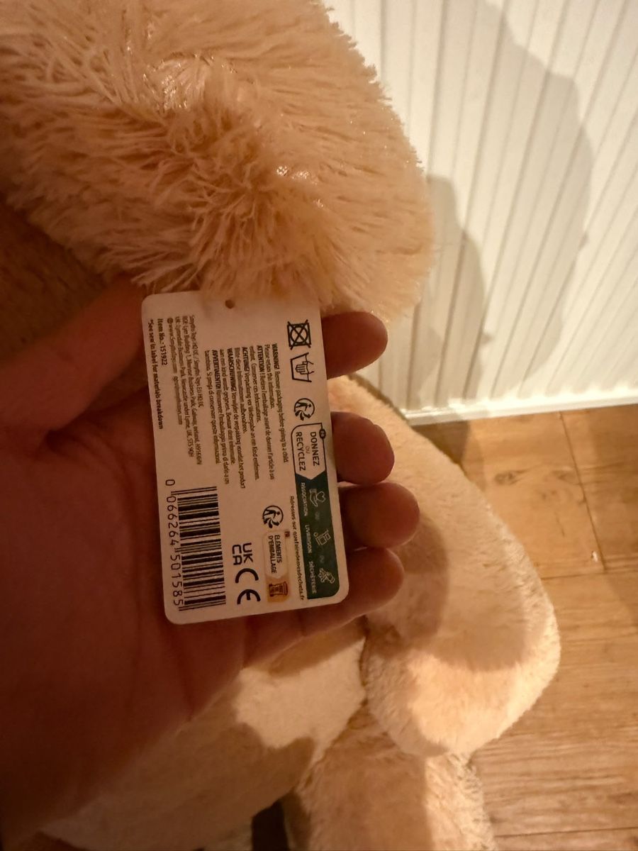 Giocattoli: Grosser Teddybär hellbraun mit Schleife – Nuovo (secondo la descrizione) da Luthern Bad venduto da sil_tmw9 1