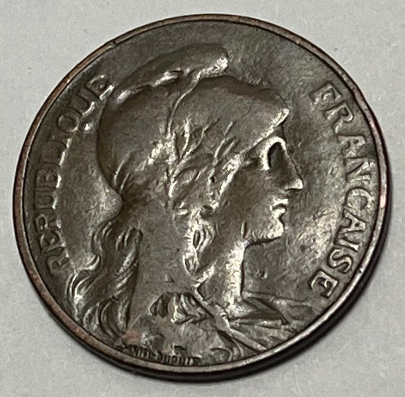 Tutti le monete: 5 Centimes - Frankreich Dritte Republik - 1909 – Usato da Dietikon venduto da Numis8953