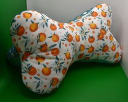 Nacken- und Leseknochen m. Orangen in Petrol