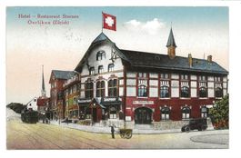 Oerlikon (ZH) Hotel Restaurant Sternen - Tram - Sattler 1920