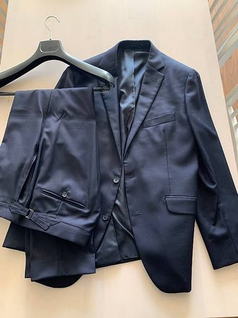MONOGRAM Anzug  Navy  Grösse 48  mit Side Adjusters
