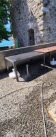 Gartentisch Anthrazit Glasplatte Alu Gestell gebraucht