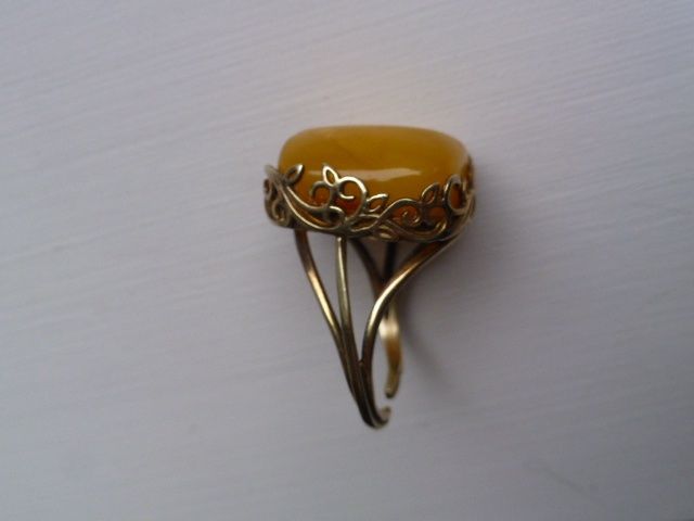 Anelli: Jugendstil Ring, 925 vergoldet, Bakelit od Bernstein – Usato da Rheinau venduto da MakalekaAloha 8