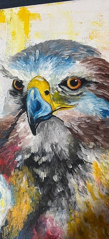 Dipinti: Falke - Acrylgemälde – Usato da Löhningen venduto da lia_mdt6 2
