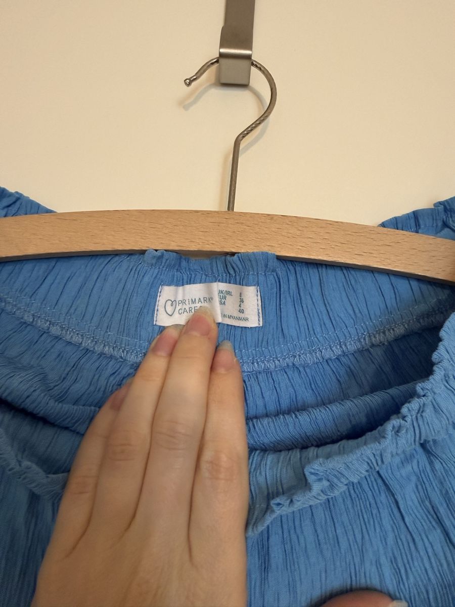 Primark Pantaloni: Blaue Crinkle-Hose (Primark, Gr. S) – Usato da Luzern venduto da vqu_8gks 2