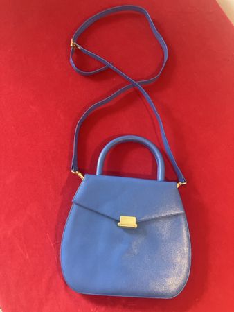 Handtasche La Bagagerie blau mit Trageriemen gebraucht
