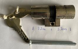 KESO Doppelzylinder 650mm mit 2 Schlüssel