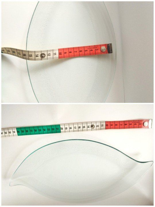 Piatti di portata: flache Glasschale, Tee-Blatt – Usato da Wohlenschwil venduto da juliavst 1