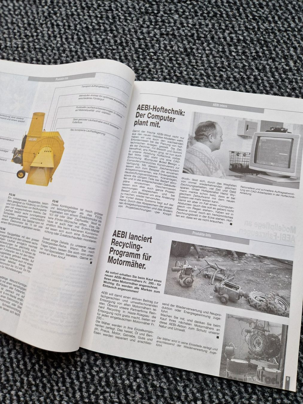 Aebi Trattori: Original Aebi Post Nr. 46 / Januar 1993 – Usato da Dürnten venduto da Bachtel84 3
