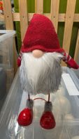Weihnachtsdeko Wichtel mit langen Beinen rot weiss