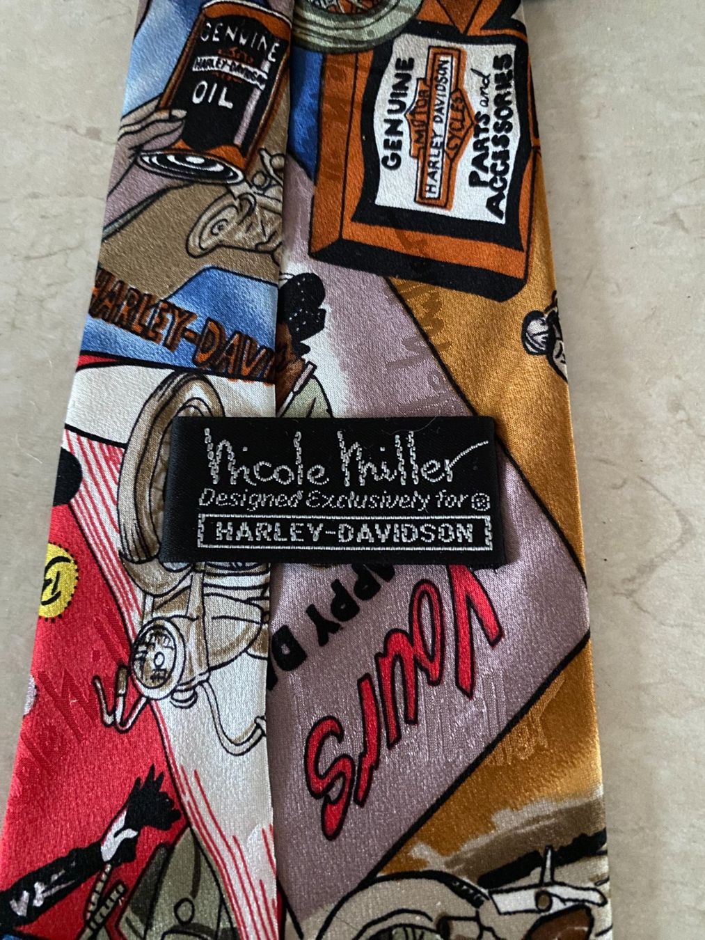 Cravatte: Coole Harley-Davidson Seidenkrawatte – Nuovo (secondo la descrizione) da Berg TG venduto da Electrolux23 3