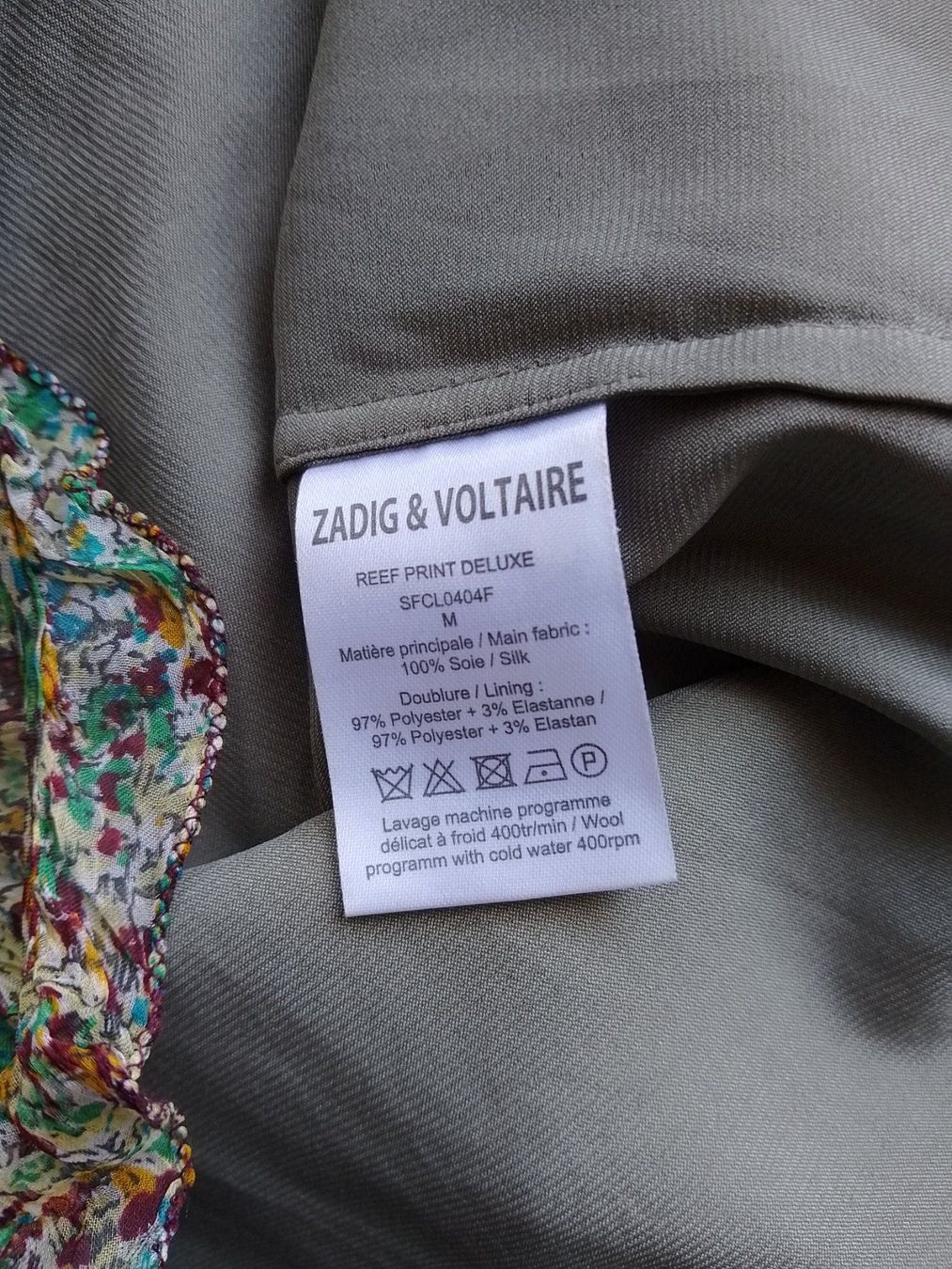 Zadig & Voltaire Vestiti: Zadig&Voltaire Deluxe Seiden Kleid mit Riffmuster – Usato da Gilly venduto da sil_c5qj 5