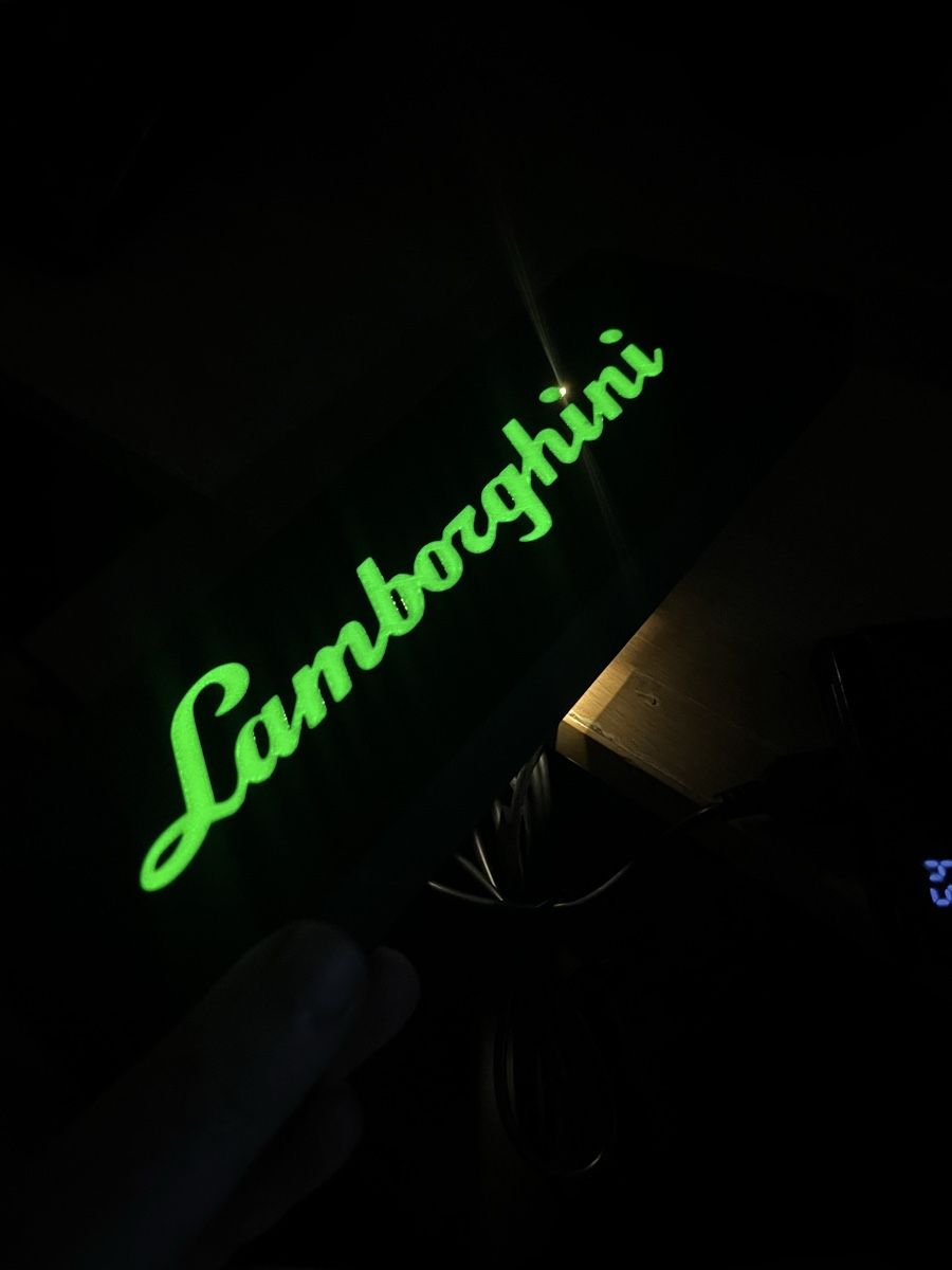 Lampade: Lightbox lampe led Lamborghini  – Usato da Noville venduto da Berlusconi55 1