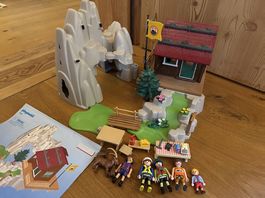 Playmobil 9126 Kletterfels mit Berghütte