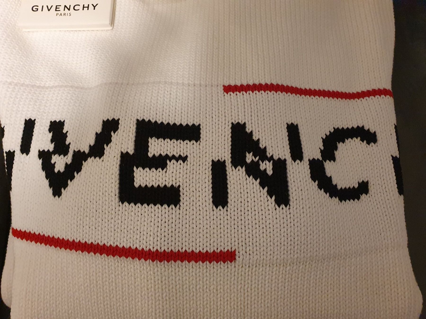 Givenchy Maglioni & Felpe: Givenchy Paris Strick-Pullover - Weiss, Größe S, Original – Nuovo (secondo la descrizione) da Kreuzlingen venduto da RahMal 4