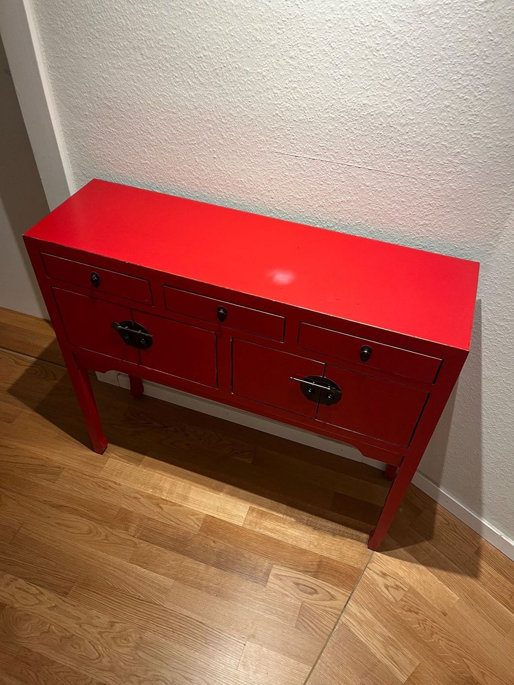 Commodes: Chinesische Sideboard / Kommode rot mit 3 Schubladen 4 Türen – D'occasion à Zürich par oli_y6vc 6