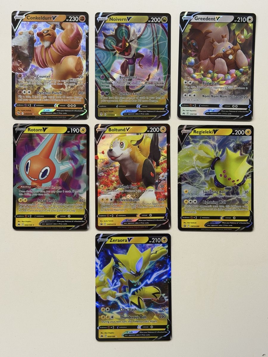 Pokémon Carte collezionabili: Pokémon V Karten Bundle – 7 Original V-Karten Englisch – Nuovo (secondo la descrizione) da Windisch venduto da CharizArdi