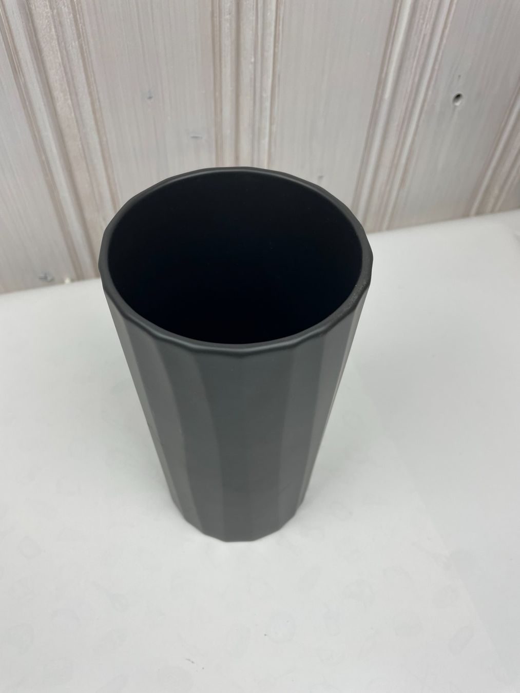 Vasi & Recipienti: Anthrazit Seidenmatt Blumenvase, Höhe ca. 21cm, Deko – Nuovo e nell'imballaggio originale da Wängi venduto da Thurgauer98 1