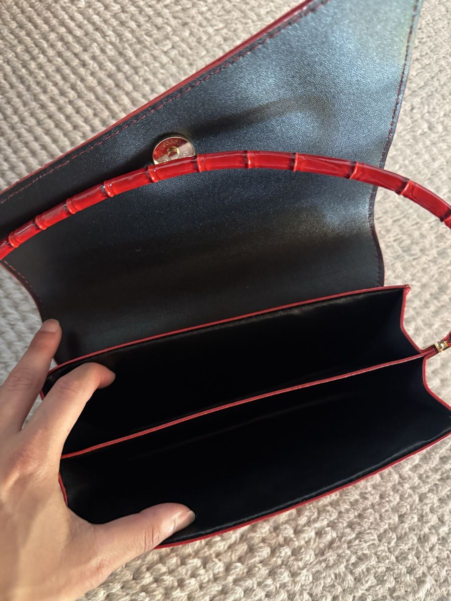 Borse da donna: Handtasche rot Kroko-Optik neuwertig – Nuovo (secondo la descrizione) da Laupersdorf venduto da ValeBoris89 2