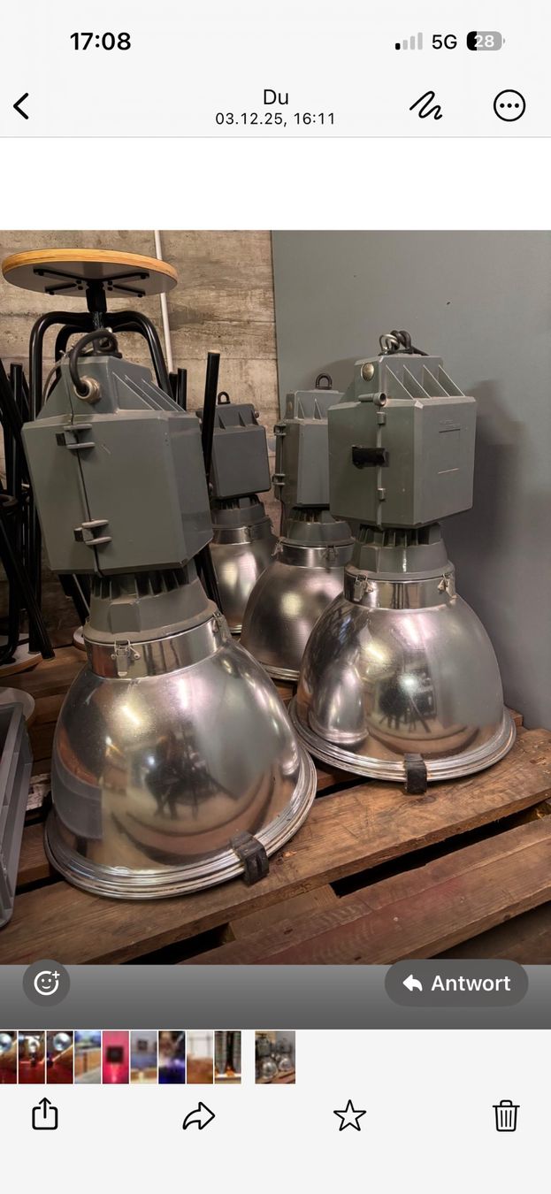 Lampadari & plafoniere: 4 grosse Industrieleuchten zu verkaufen – Usato da flawil venduto da agentur73 1