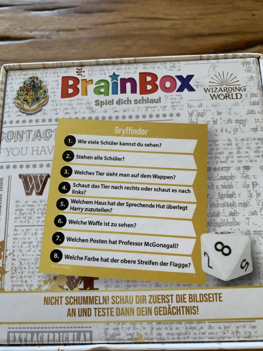 Giochi: Brain Box, Harry Potter – Usato da Zürich venduto da baby0022 1