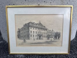 Zürich Palais Zum Rechberg 1950 – Signiert Rudolf Mülli