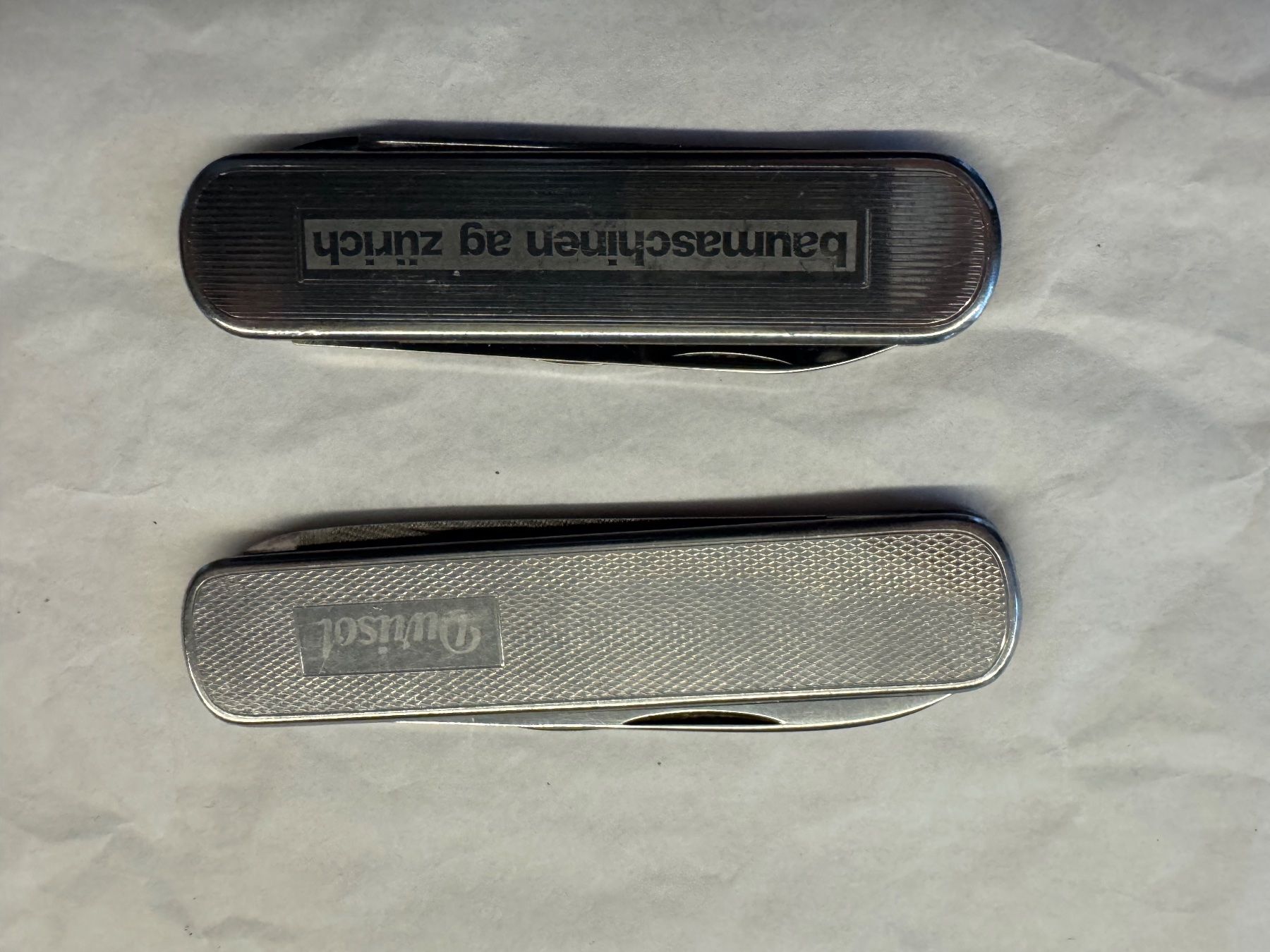 Coltelli tascabile: Ältere Herrenmesser / Taschenmesser mit Metallgriffschalen – Usato da Kestenholz venduto da Sackmesser67 2