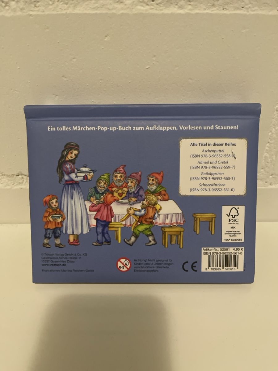 Bücher: Pop-up Buch Schneewittchen Trotsch Verlag – Neu (gemäss Beschreibung) aus Unterkulm von AnoliOccasion 1