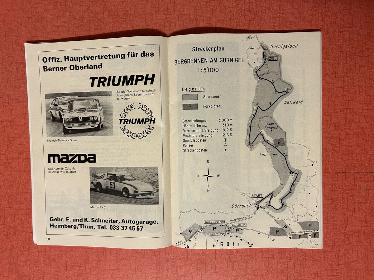 Dokumente: Offizielles Programm Int. Bergrennen Gurnigel 1980 – Gebraucht aus Lanzenhäusern von vic63 7