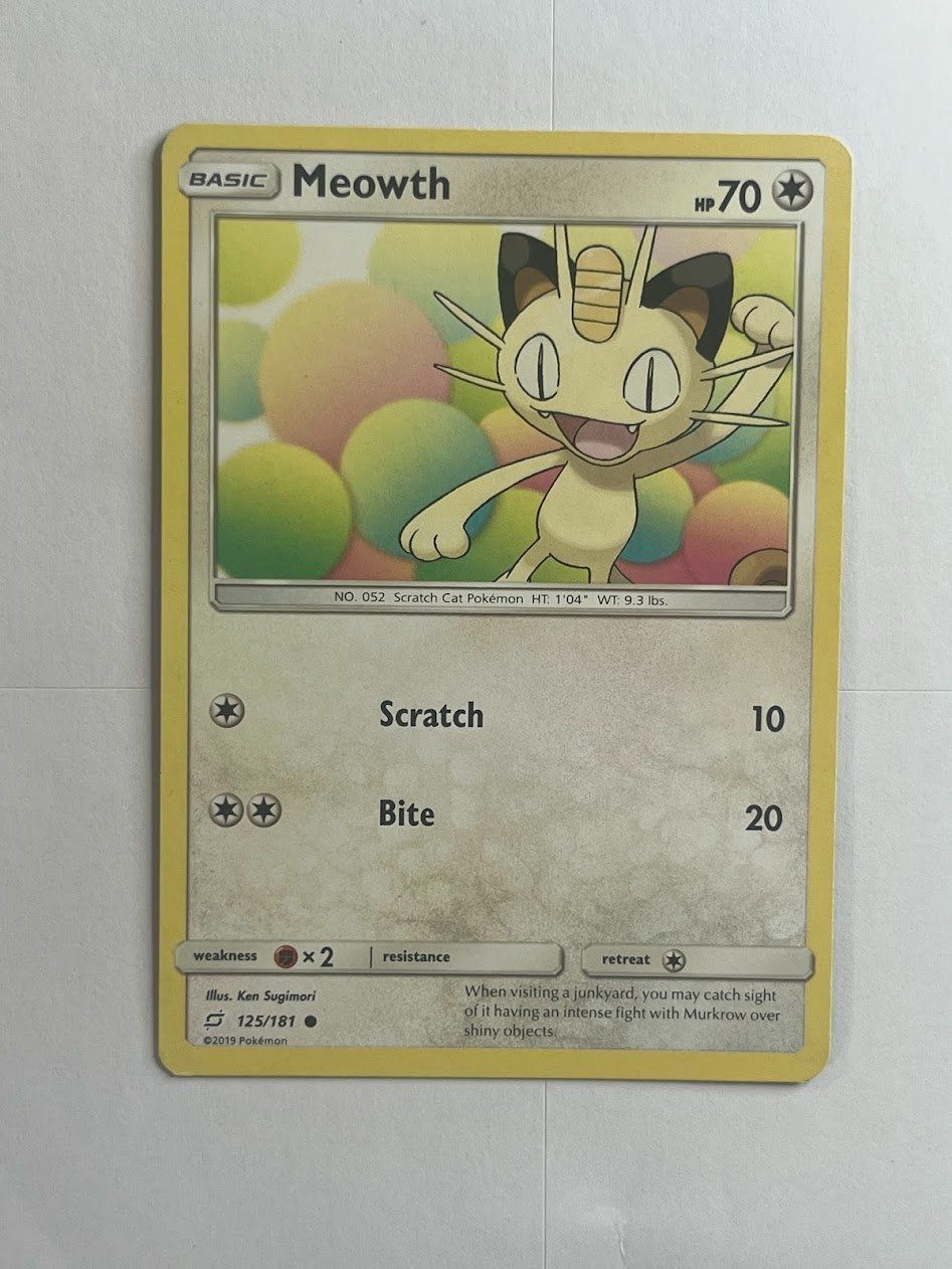 Pokémon Sammelbilder & Trading cards: Pokemon Karte Meowth 125/181 – Gebraucht aus schaan von Schokoloco