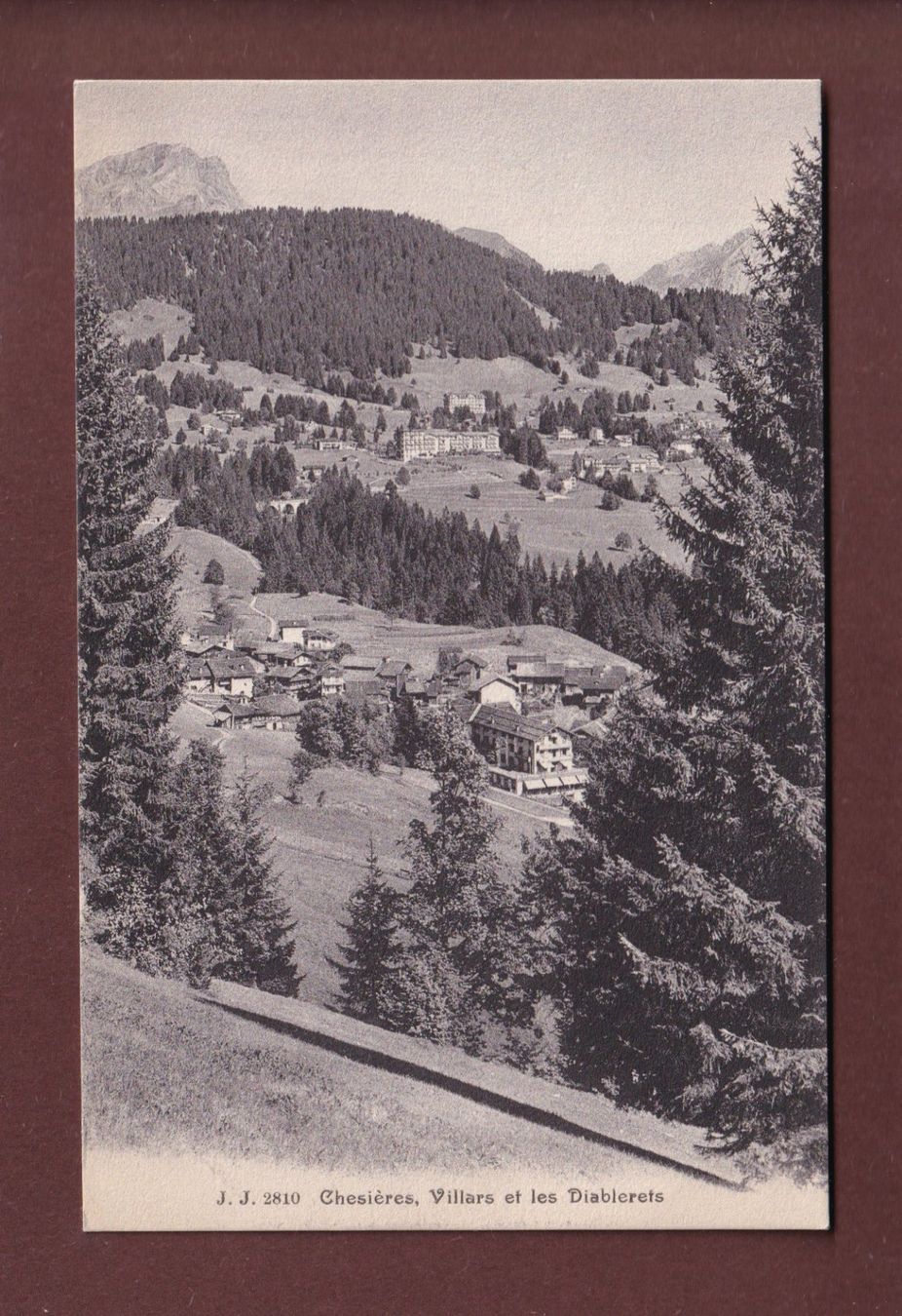Cartoline postali: CHESIERES-VILLARS - Diablerets – Usato da Pully venduto da nicecards