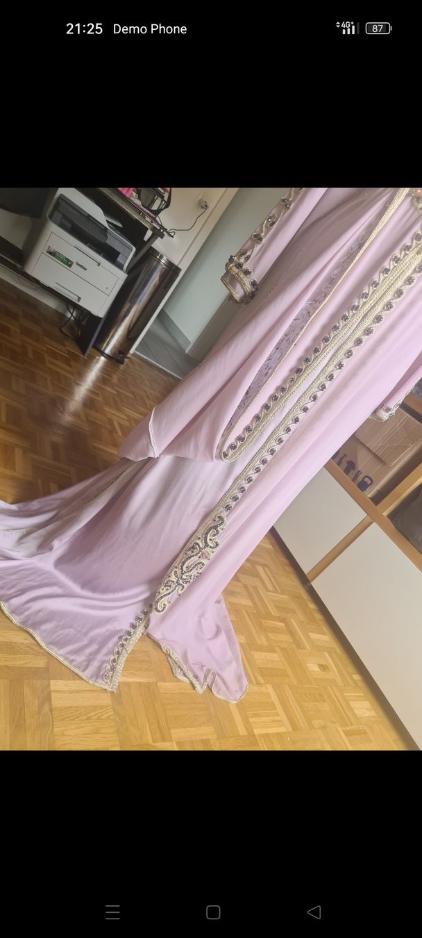 Vestiti: Robe Caftan longue violette ornée taille unique – Usato da La Chaux-de-Fonds venduto da Luxary.25cachmirepro 6