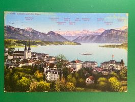 Luzern und die Alpen - vor 1923