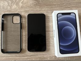 iPhone 12 64GB Schwarz + Hülle und OVP