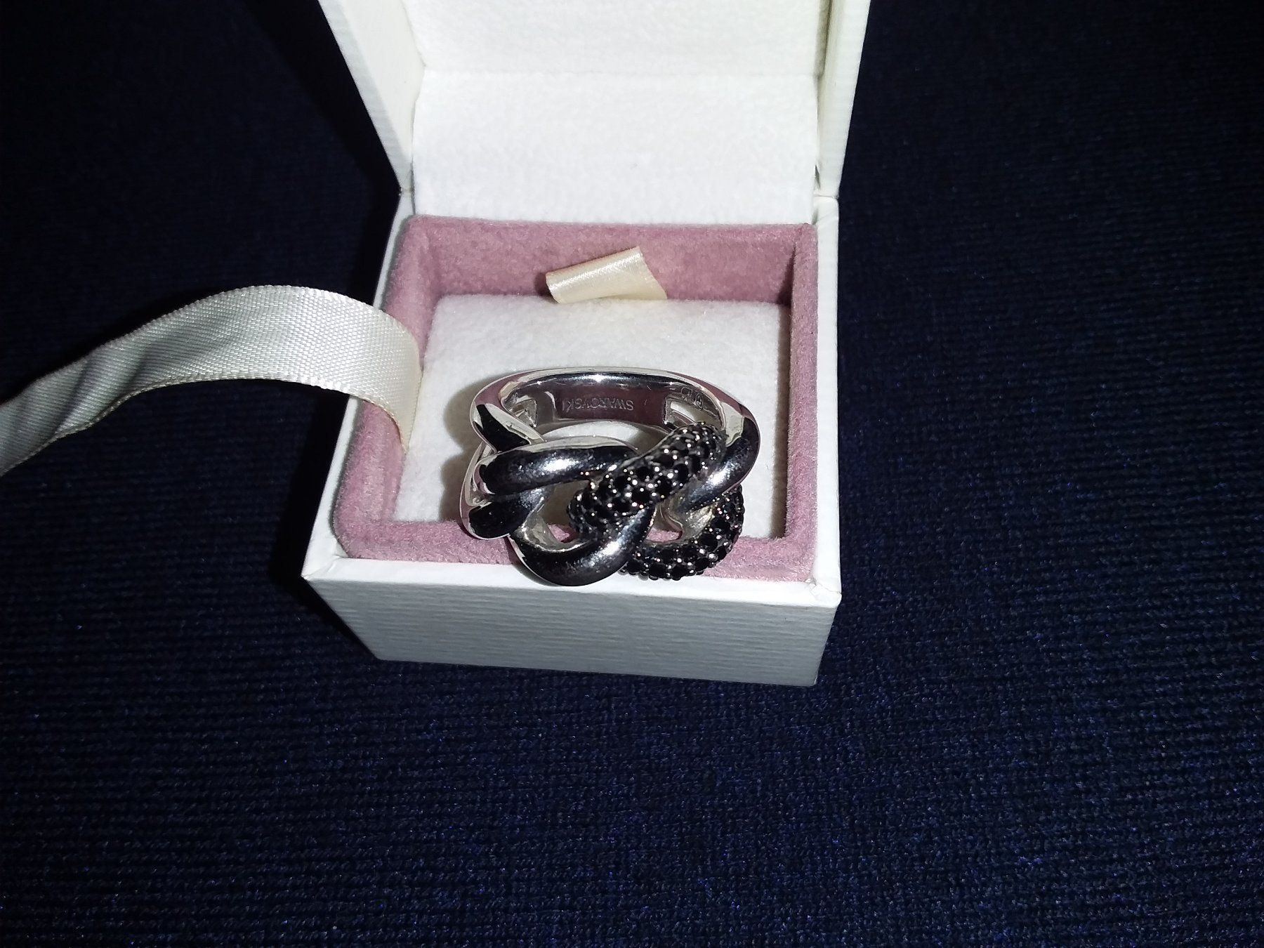Swarovski Anelli: Swarovski Ring 925 Silber Grösse 58 – Usato da Zuerich venduto da SaTs-43 1