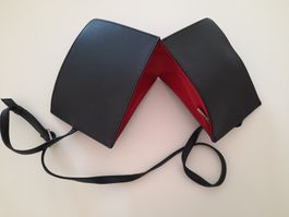 Designer Handtasche - Leder - klappbar