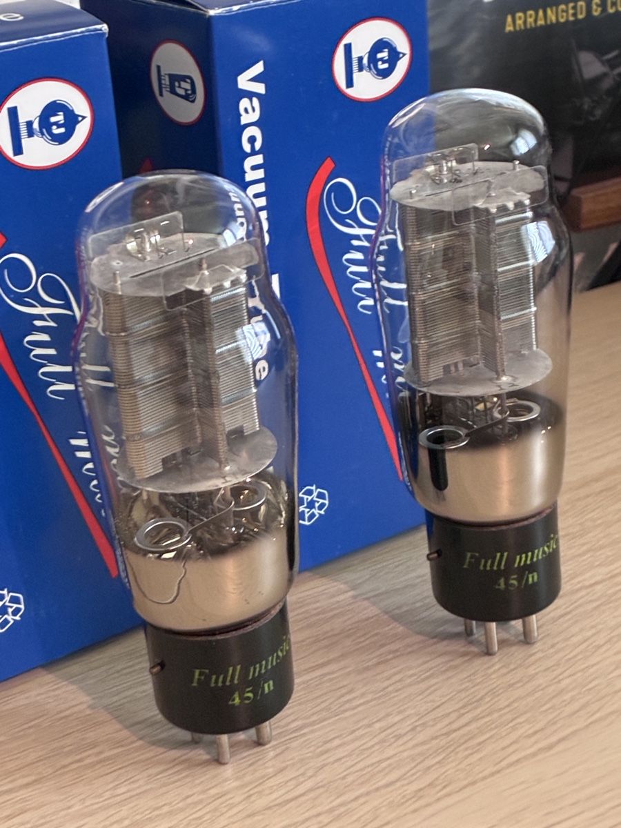 Amplificatori: Matched Pair Fullmusic 45N Mesh Plate Triode – Nuovo (secondo la descrizione) da Ottikon venduto da Hifi-Guru 3