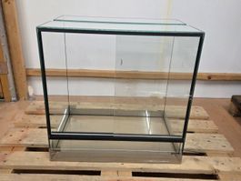 Terrarium 60x40x60cm Glasterrarium Schiebetüren