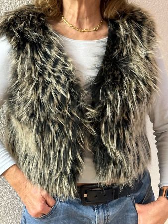 Pelz Gilet Strenesse Grösse 36