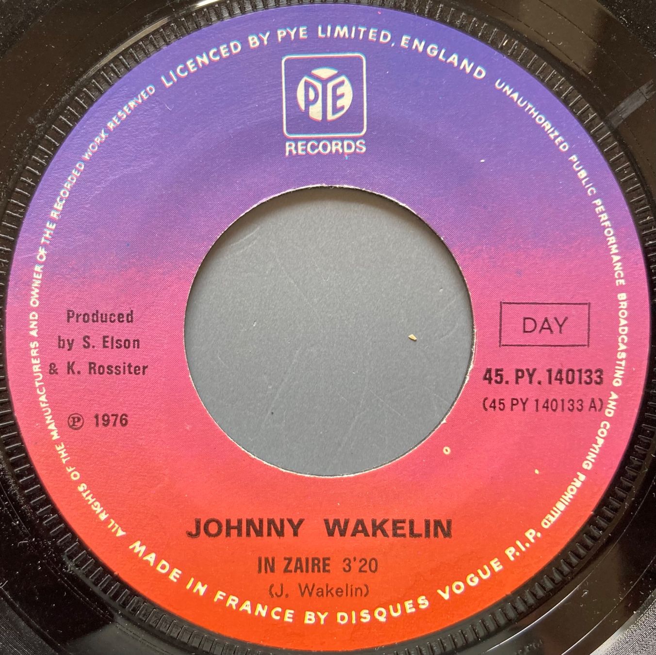 Schallplatten: JOHNNY WAKELIN - IN ZAIRE – Gebraucht aus Poliez-Pittet von Newtown-Records 2
