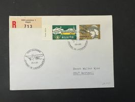 Flugbrief Lausanne Aerofilatelistenentag 1980  (M685)