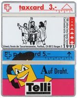 2 ungebrauchte, seltene Kunden Taxcards aus der Schweiz