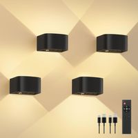 Akku Wandlampe 4er Set mit Bewegungsmelder LED