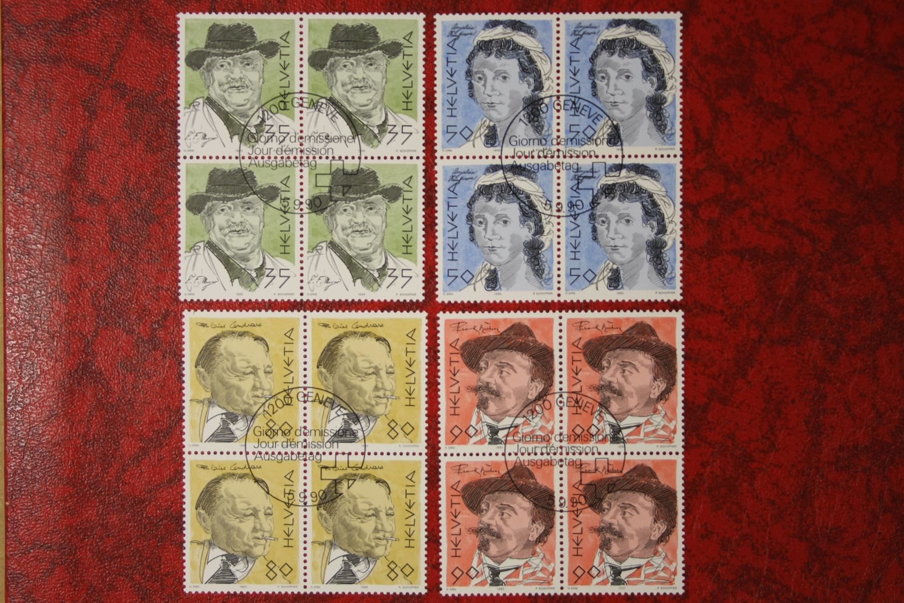 Tous les timbres: 1990: 801 + 804 ET. mit Gummi – Neuf (Voir description) à Deitingen par Lglobi