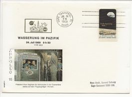 Mondlandung 1969 Apollo 11 Wasserung Pazifik + Besuch NIXON