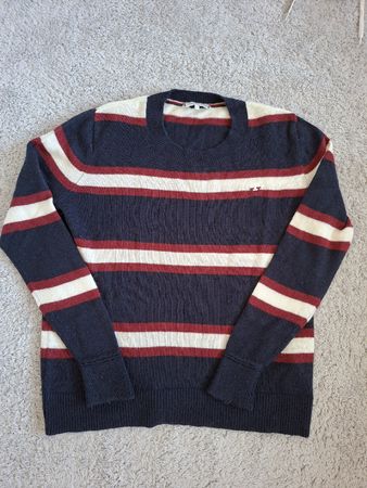 Pull Tommy Hilfiger laine rayé taille L femme