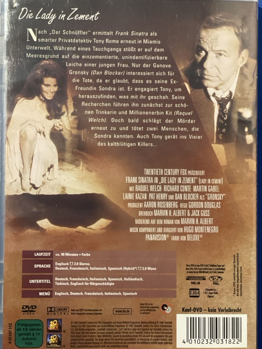 Tutti i DVDs: Die Lady in Zement (1968) – Usato da Waldenburg venduto da Mimily33 1