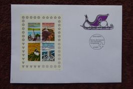 (F484) FDC 1987: Block 200 J. Tourismus Zst. Nr. 757x